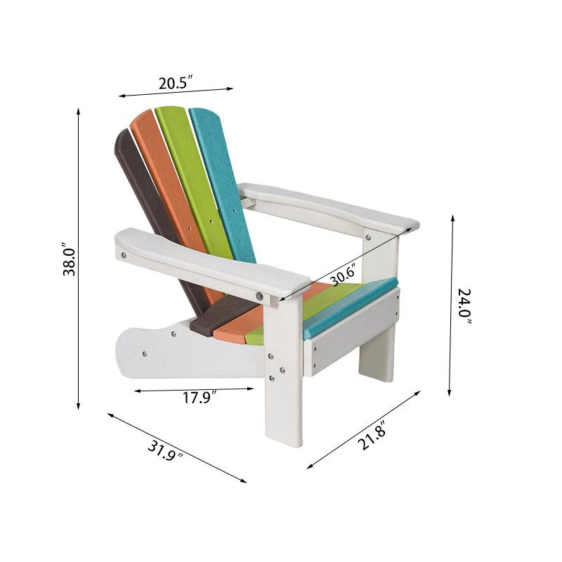 Betulkan Kerusi Adirondack Kanak-kanak