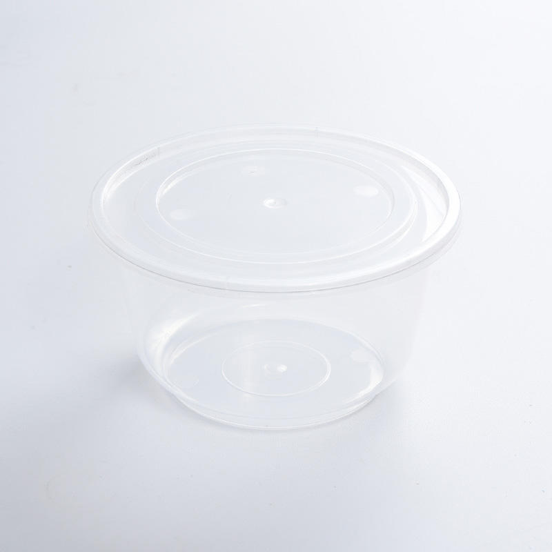 Kotak Makan Tengah Hari Plastik Kalis Bocor Bahagian Bawah Bulat Lutsinar