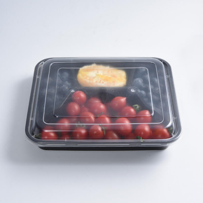 Kotak Makan Tengah Hari Plastik empat Petak boleh guna semula